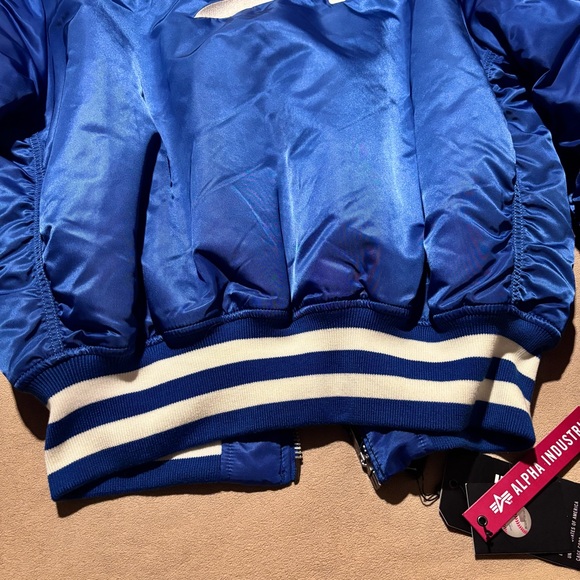 NWT Alpha Industries x New Era Brooklyn Dodgers bomber jacket - Picture 13 of 13